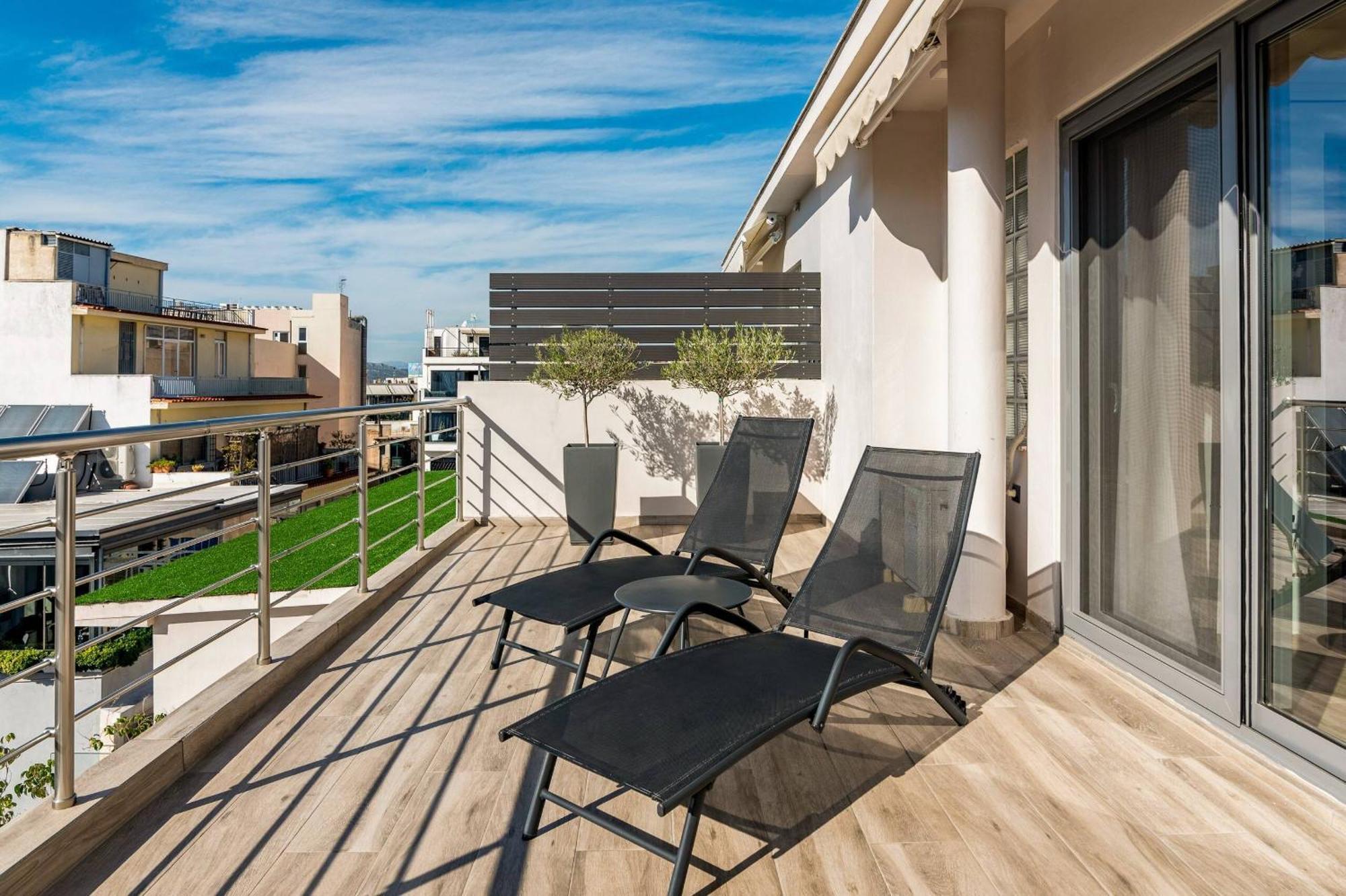 Апартаменты Dreamy Athens Penthouse With Acropolis View Экстерьер фото