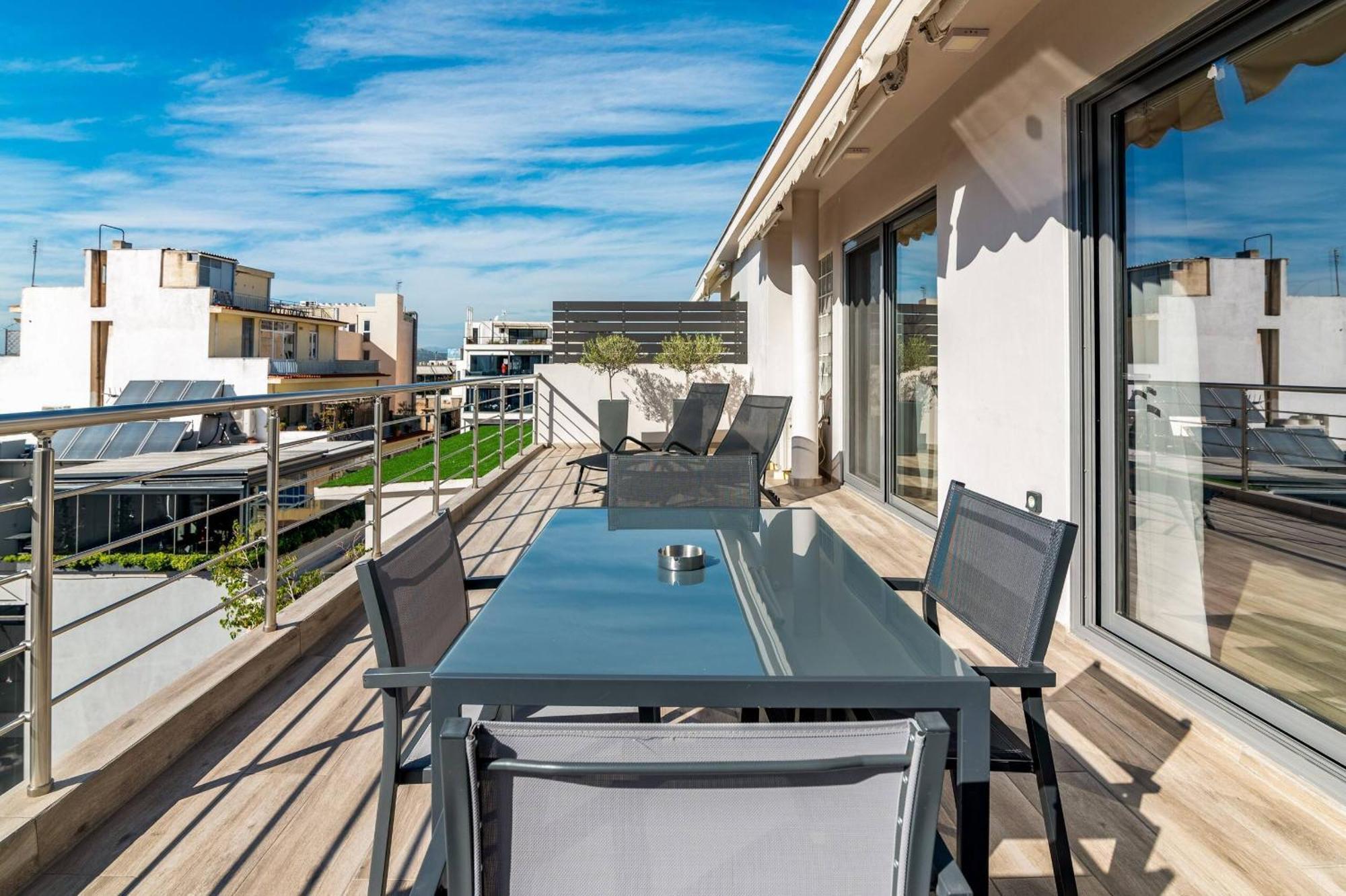 Апартаменты Dreamy Athens Penthouse With Acropolis View Экстерьер фото